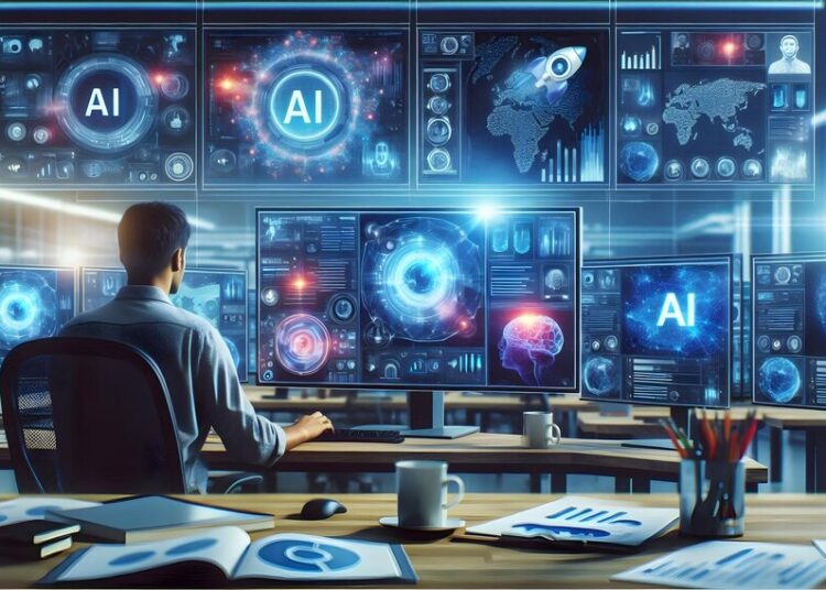 photo realistic as data analyst using machine learning social media predictions concept as dat 980716 415308